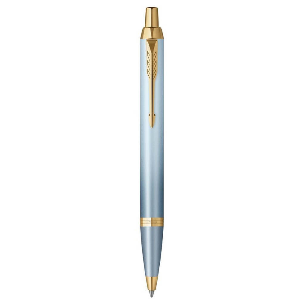 Parker IM Writing Rituals Kuglepen | Turkis grøn finish | Guldbeklædning | Medium spids | Blå blækpatron | Gaveæske