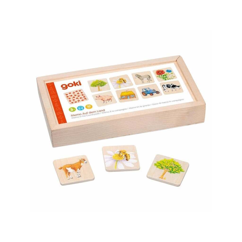 Goki Wooden Memo In the Countryside
