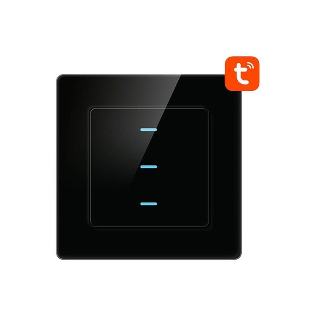 Avatto Smart Light Switch WiFi N-TS10-B3 3 Way TUYA (black)