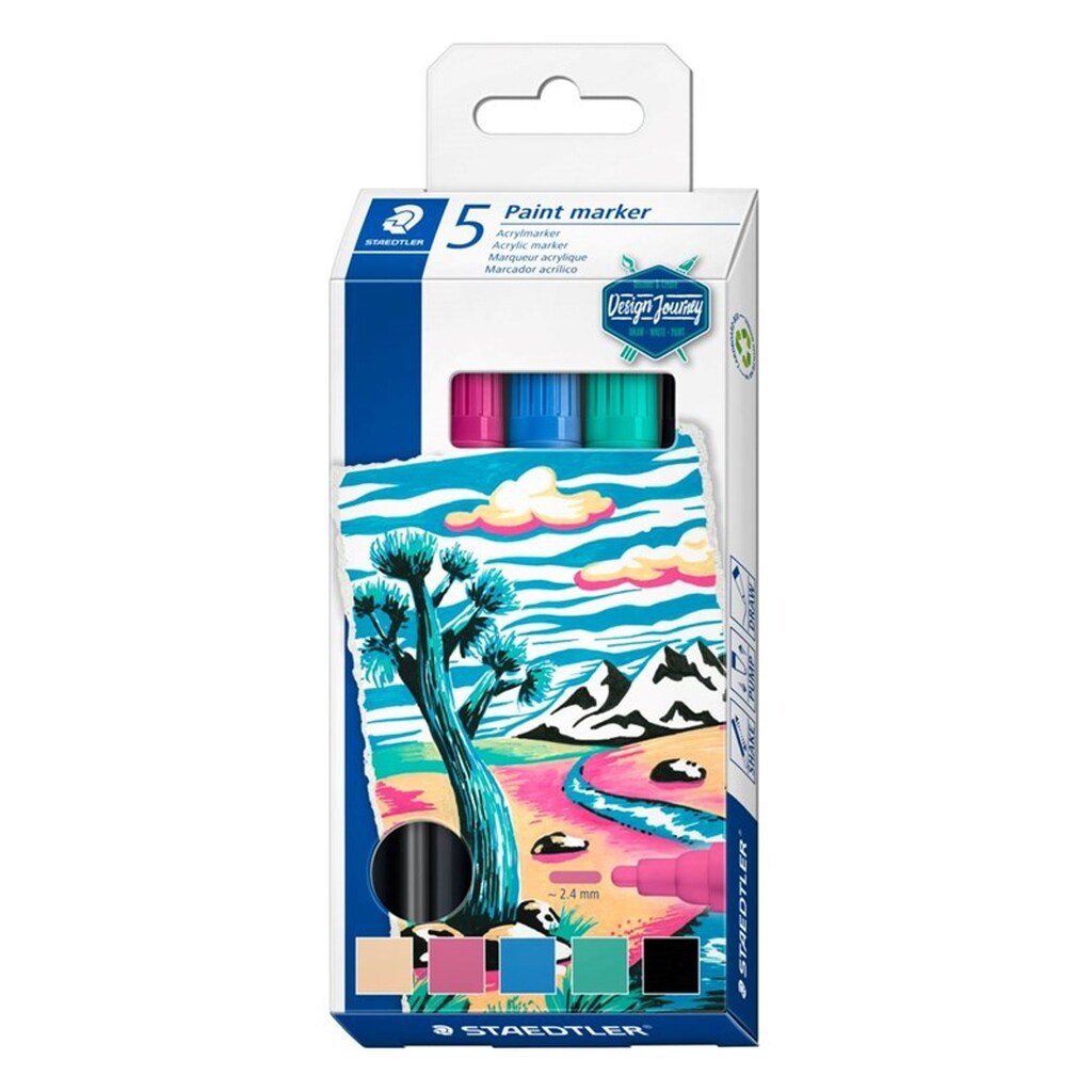 Staedtler Lumocolor Paintmarker 5stk/ass