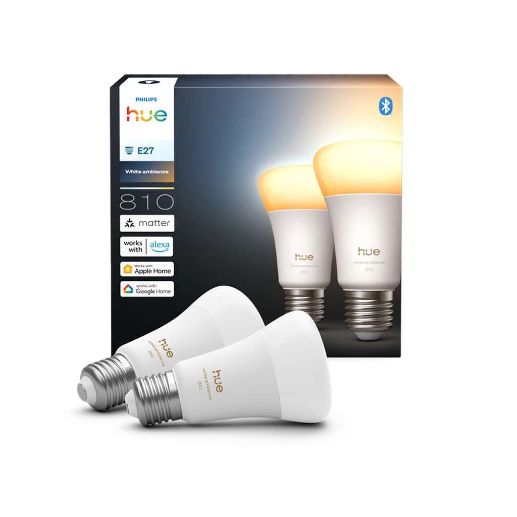 Philips Hue A60 - E27 pære - 810 - 2-pak