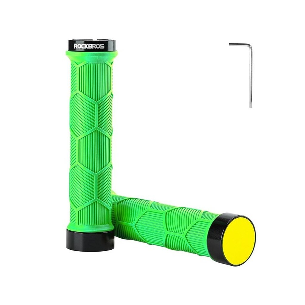 Rockbros 40720007005 bicycle grips with reflector - green