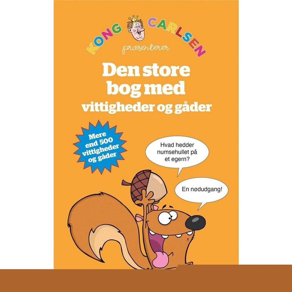 Kong Carlsen - Den store bog med vittigheder og gå - Børnebog - Hæfte