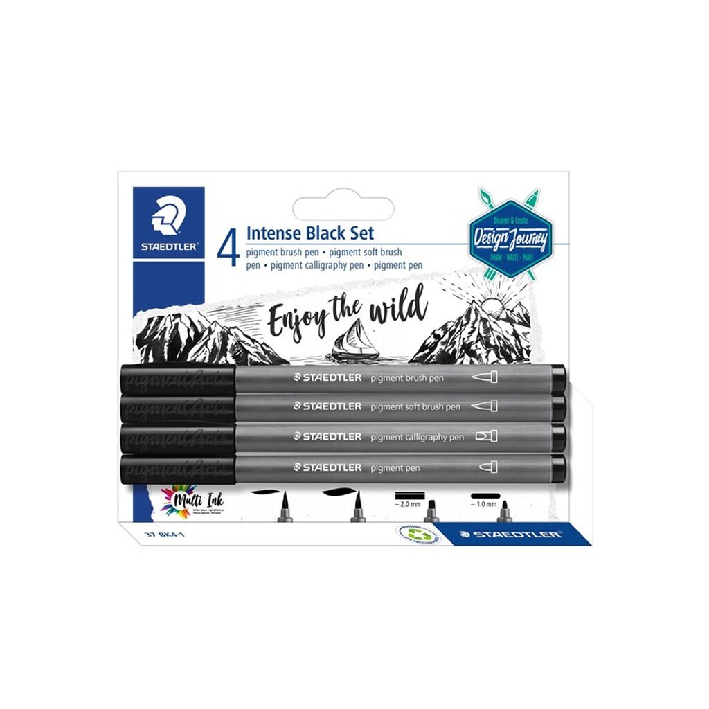Staedtler STAEDTLER Sæt Intens Sort 4/Ass Bk