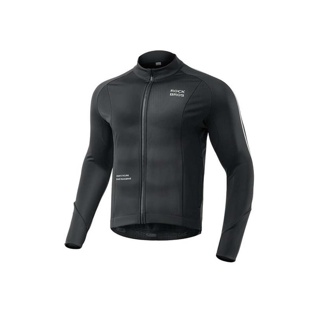 Rockbros Fall/Winter Long Sleeve Cycling Jacket XL - Black