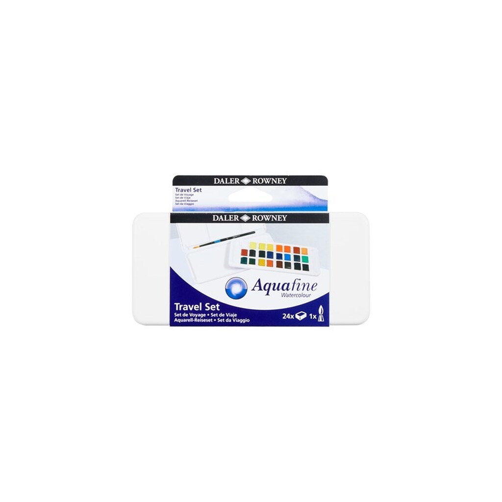 Daler-Rowney Aquafine Watercolour Travel Set 24 col