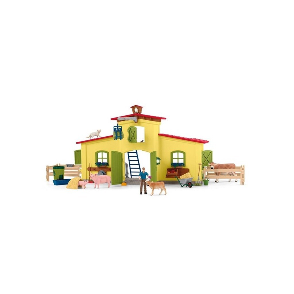 Schleich Stor Gård med Dyr og Tilbehør