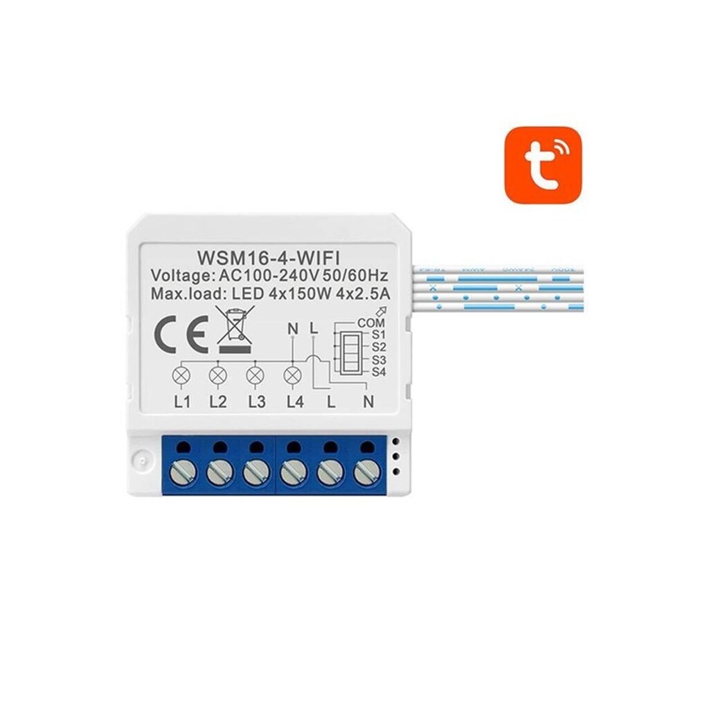Avatto Smart Switch Module WiFi WSM16-W4 TUYA