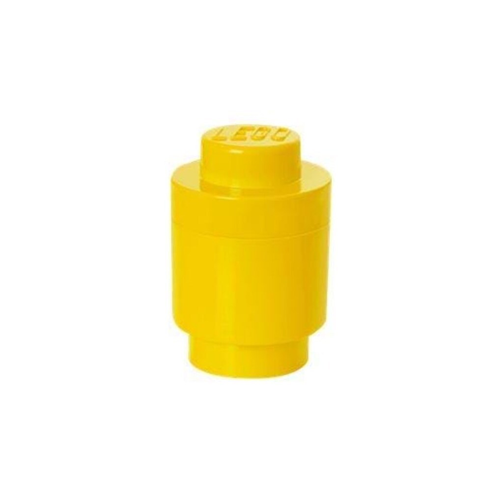 LEGO STORAGE BRICK 1 ROUND - YELLOW