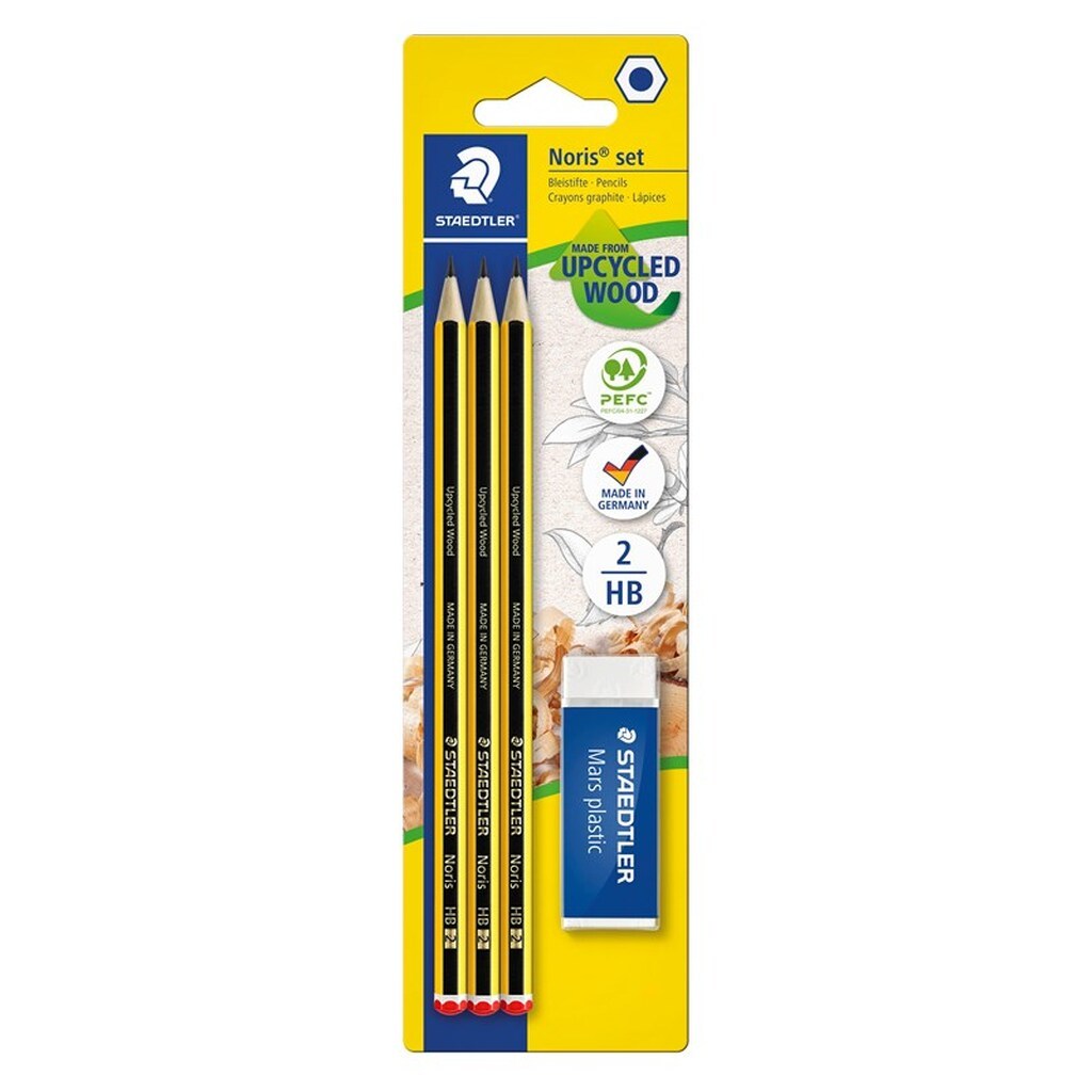 Staedtler Noris Blyant + Visk Bc  100% PEFC