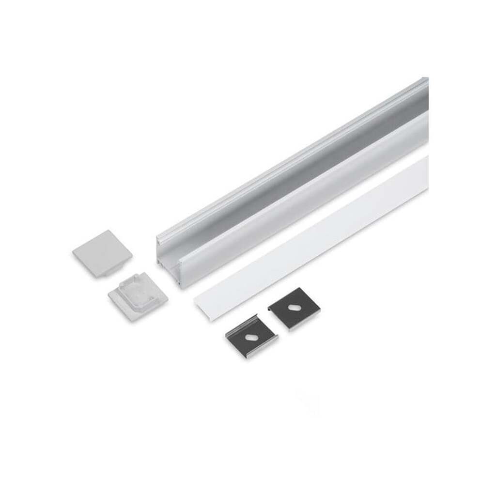 Light Solutions Aluminiumsprofil - Model L - 20mm LED strip - Alu
