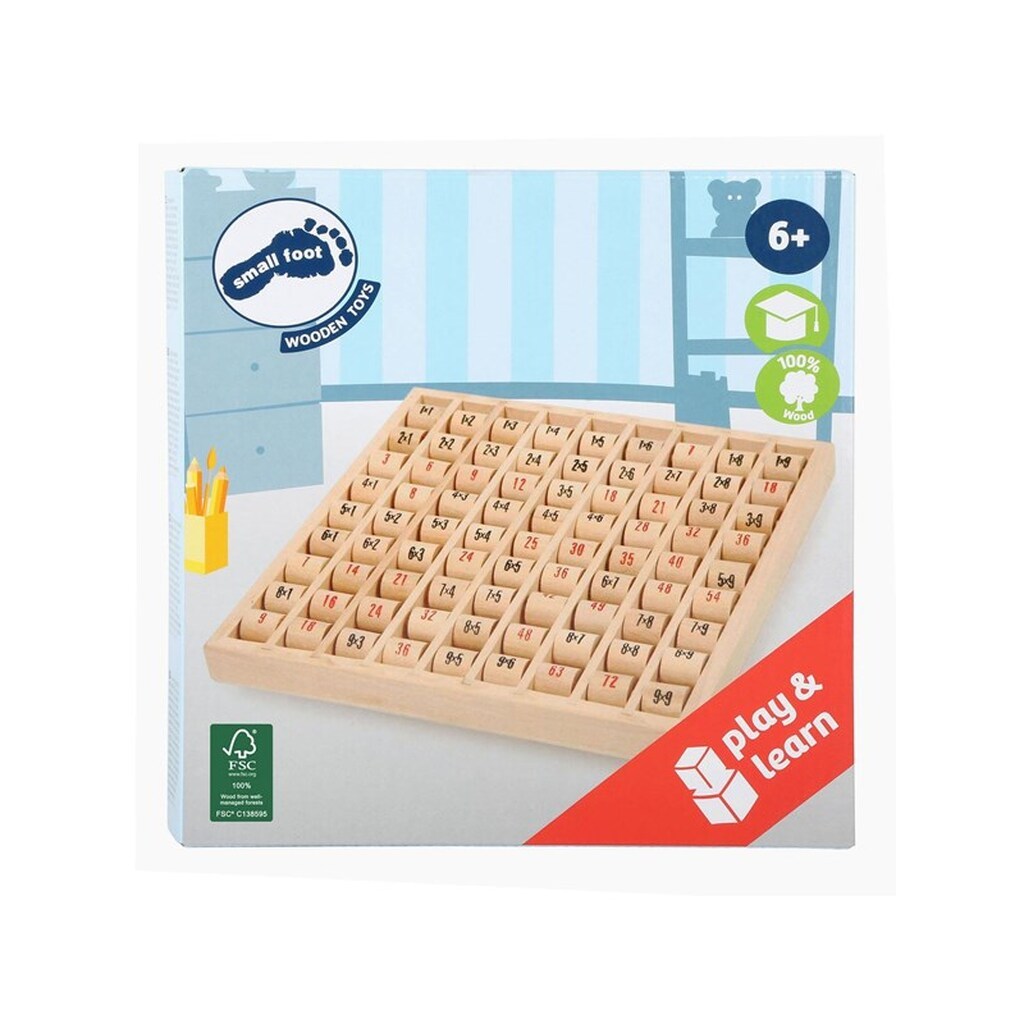 Small Foot - Wooden Sign Counting Multiplying