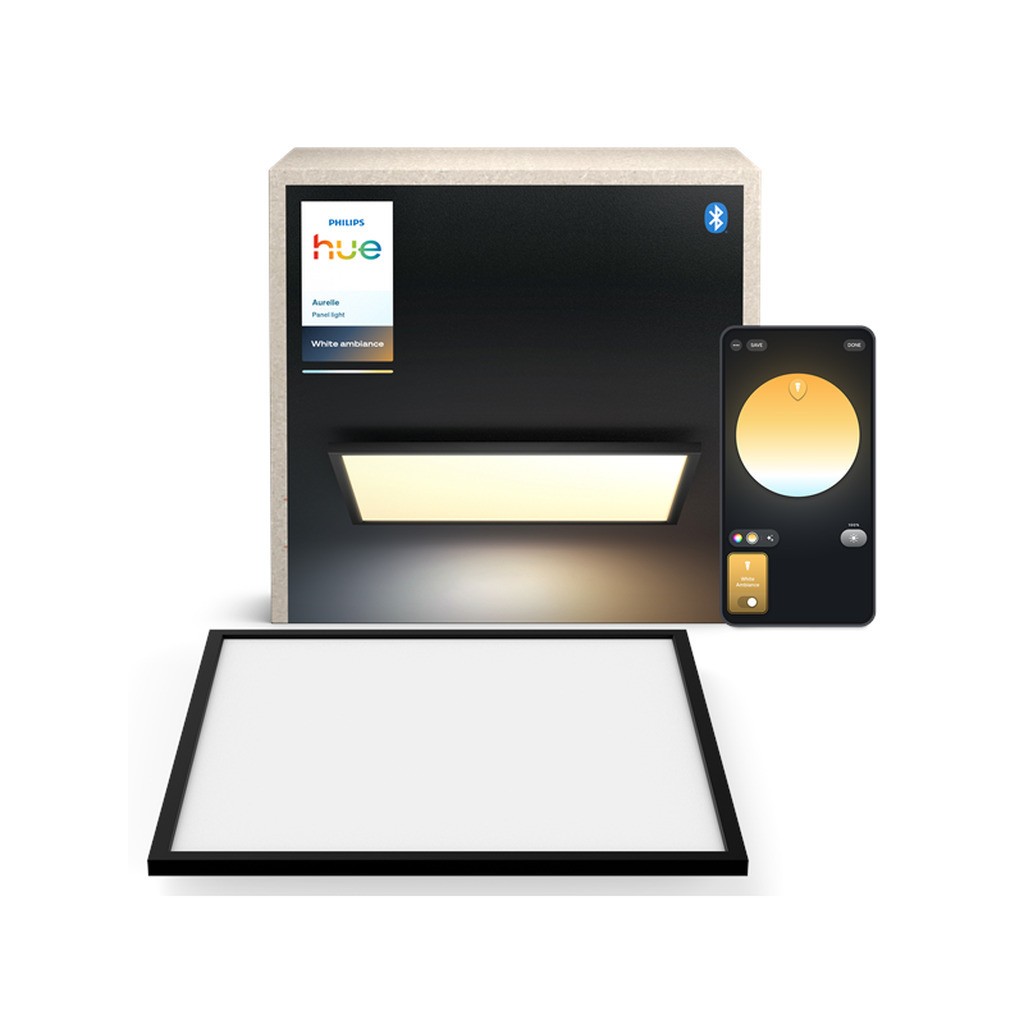 Philips Hue Aurelle panel square XL black