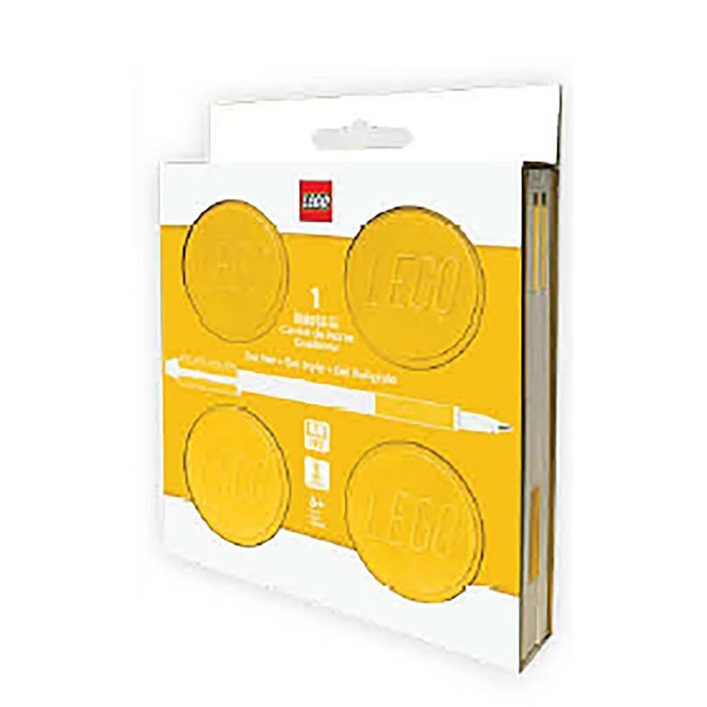 Euromic LEGO® Locking Notebook w/Gel Pen (box) 192p YELLOW