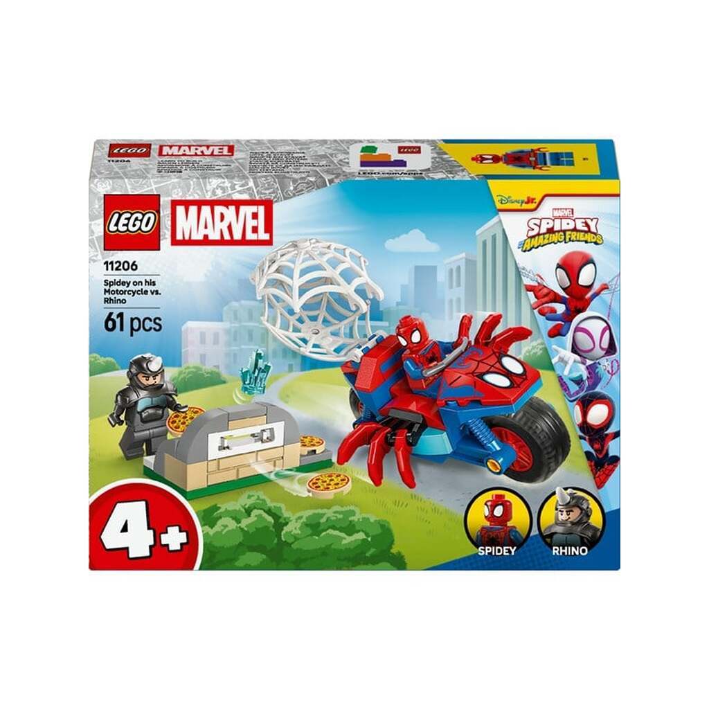 LEGO Spidey 11206 Spidey på sin motorcykel mod Rhino
