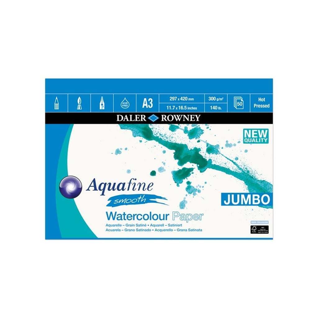 Daler-Rowney Aquafine HP 50 Sheets 300G A3