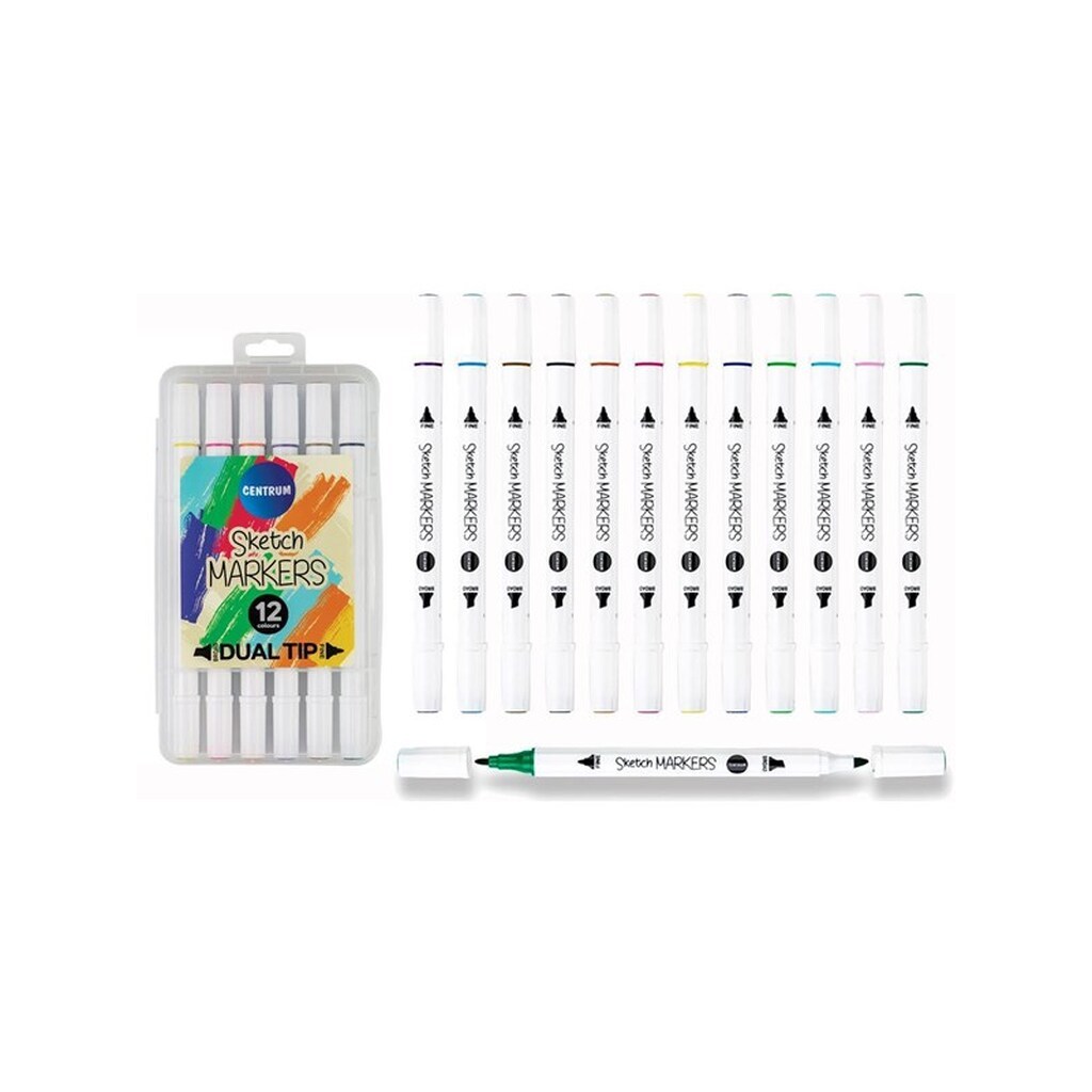 CENTRUM TWIN MARKERS 12 stk. etui