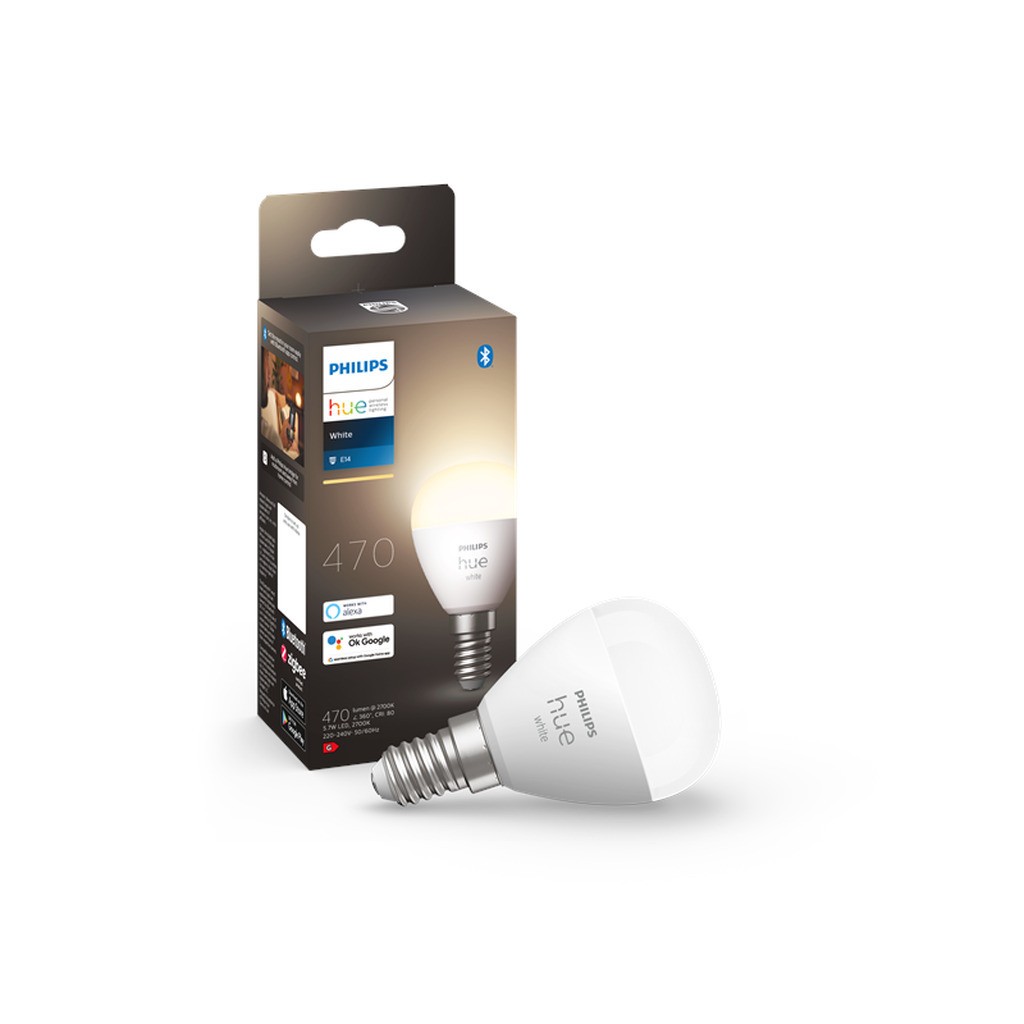 Philips Hue White P45 E14 Kronepære - 1-Pakke