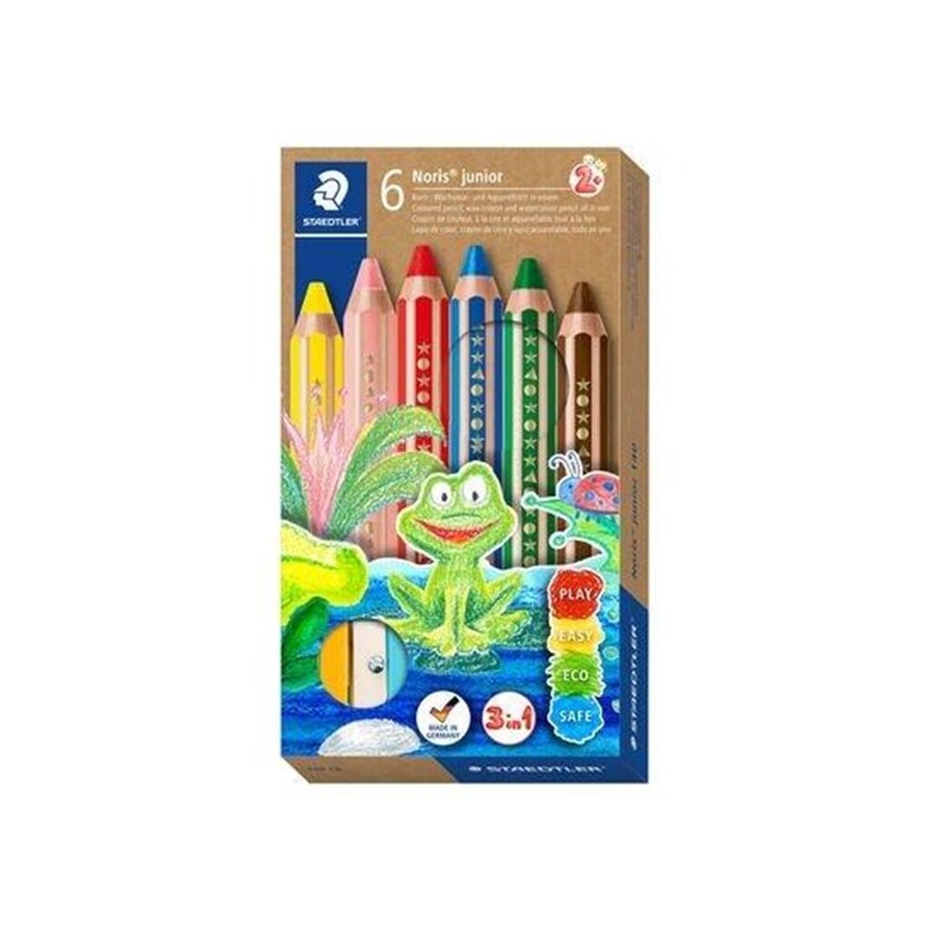 Staedtler Noris® junior 140 6 coloured pencils assorted colours