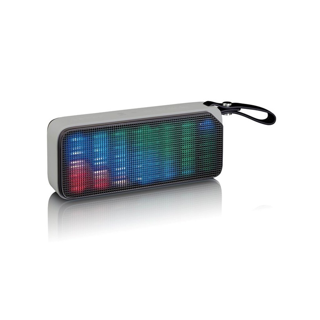 Lenco BT-191BK - Bluetooth stereo speaker splashproof with party lights - Black