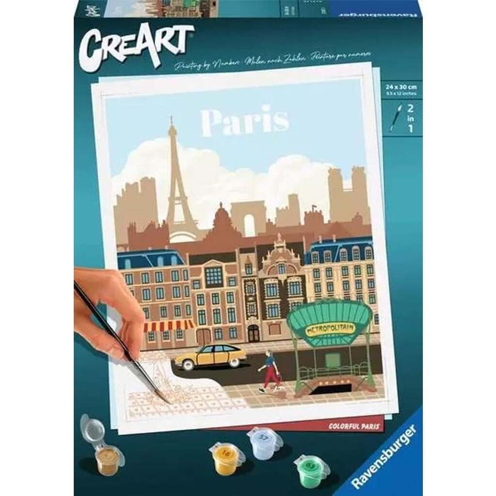 Ravensburger CreArt Painting by Numbers - Colorful Paris