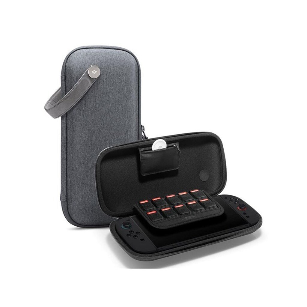 Spigen Klasden Pouch charcoal gray - Nintendo Switch 2 - Miscellaneous Tilbehør til spillekonsol - Nintendo Switch 2