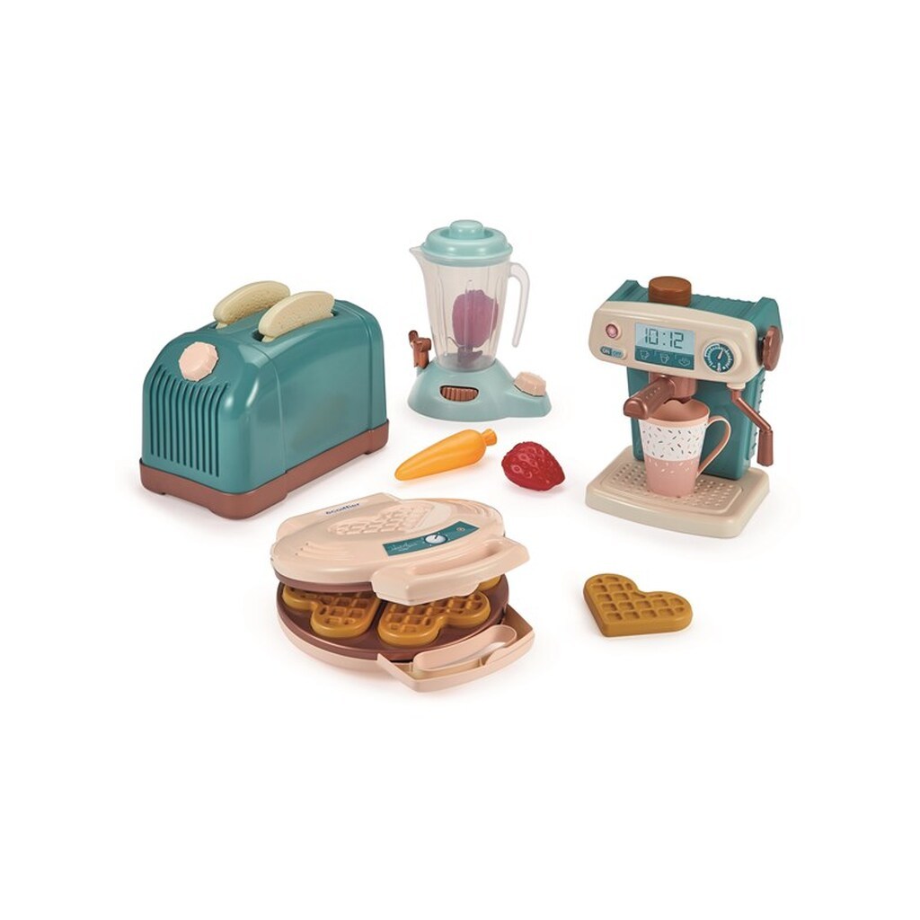 Ecoiffier Vert Azur Kitchen Set Complete 4-in-1 15 pcs