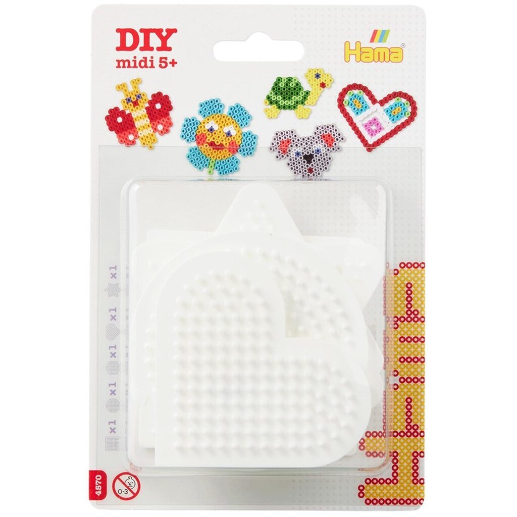 Hama Iron-on bead plates Shapes Small 5pcs.
