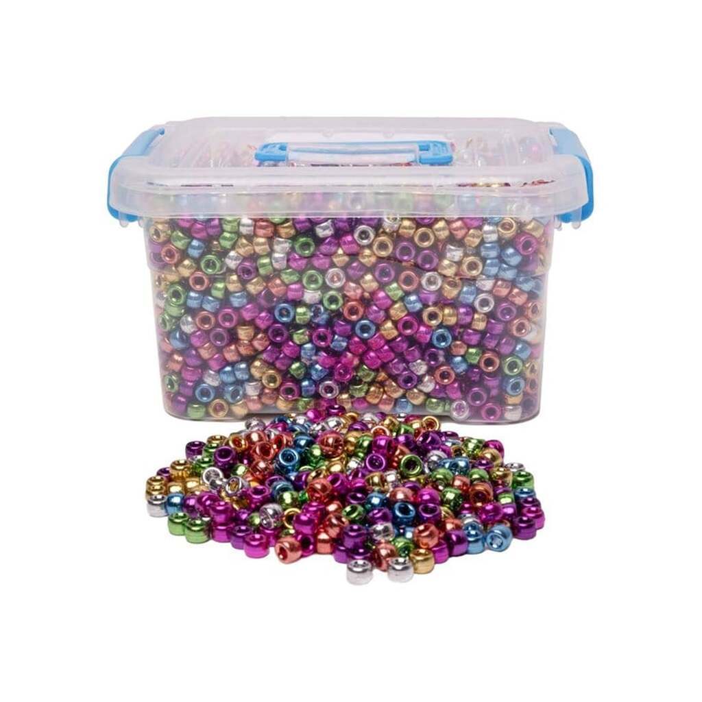 Colorations - Metallic Pony Beads 4000pcs.