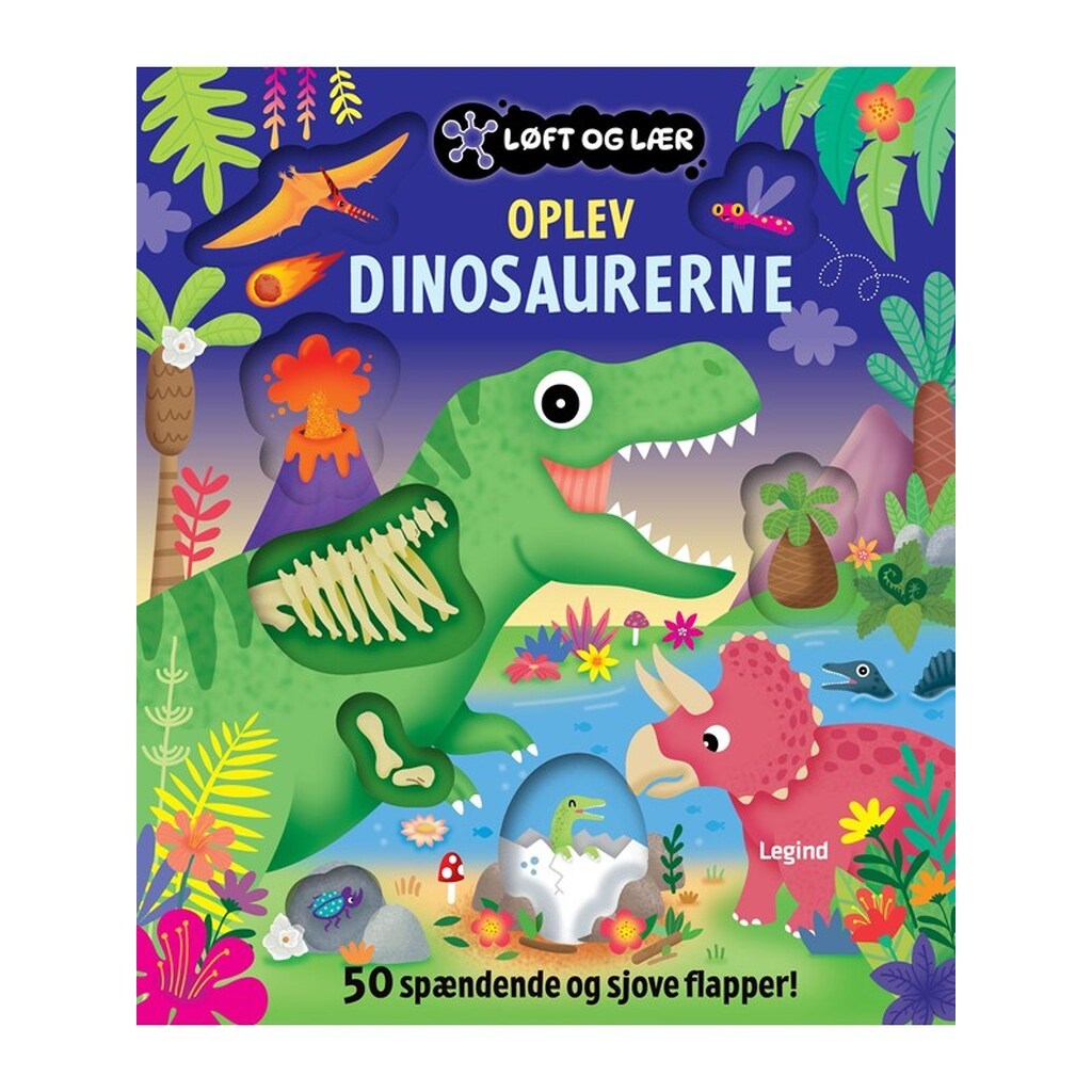 Løft og lær: Oplev dinosaurerne - Børnebog - Papbog
