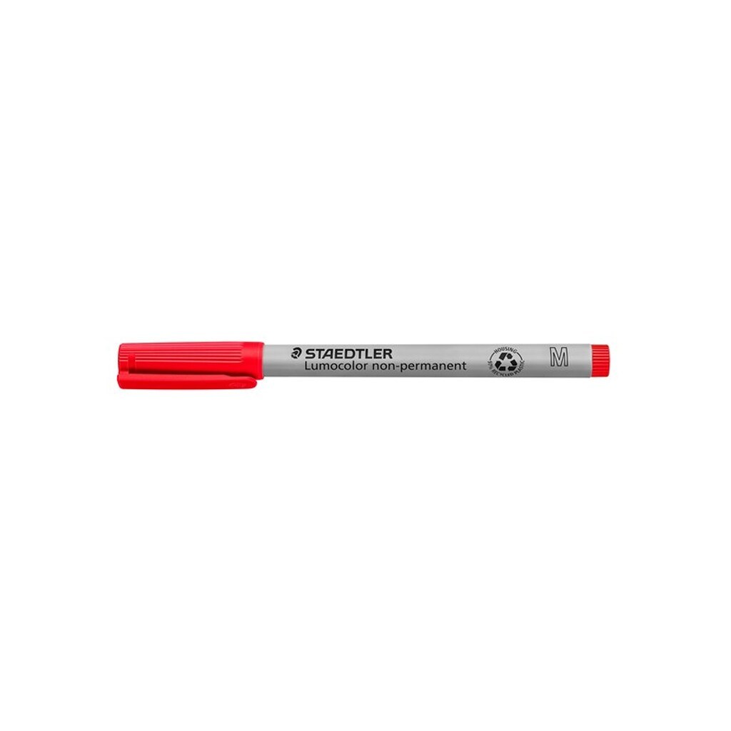Staedtler OVERHEAD LUMOCOLOR NONPERM M rød, ÆSKE 10 STK