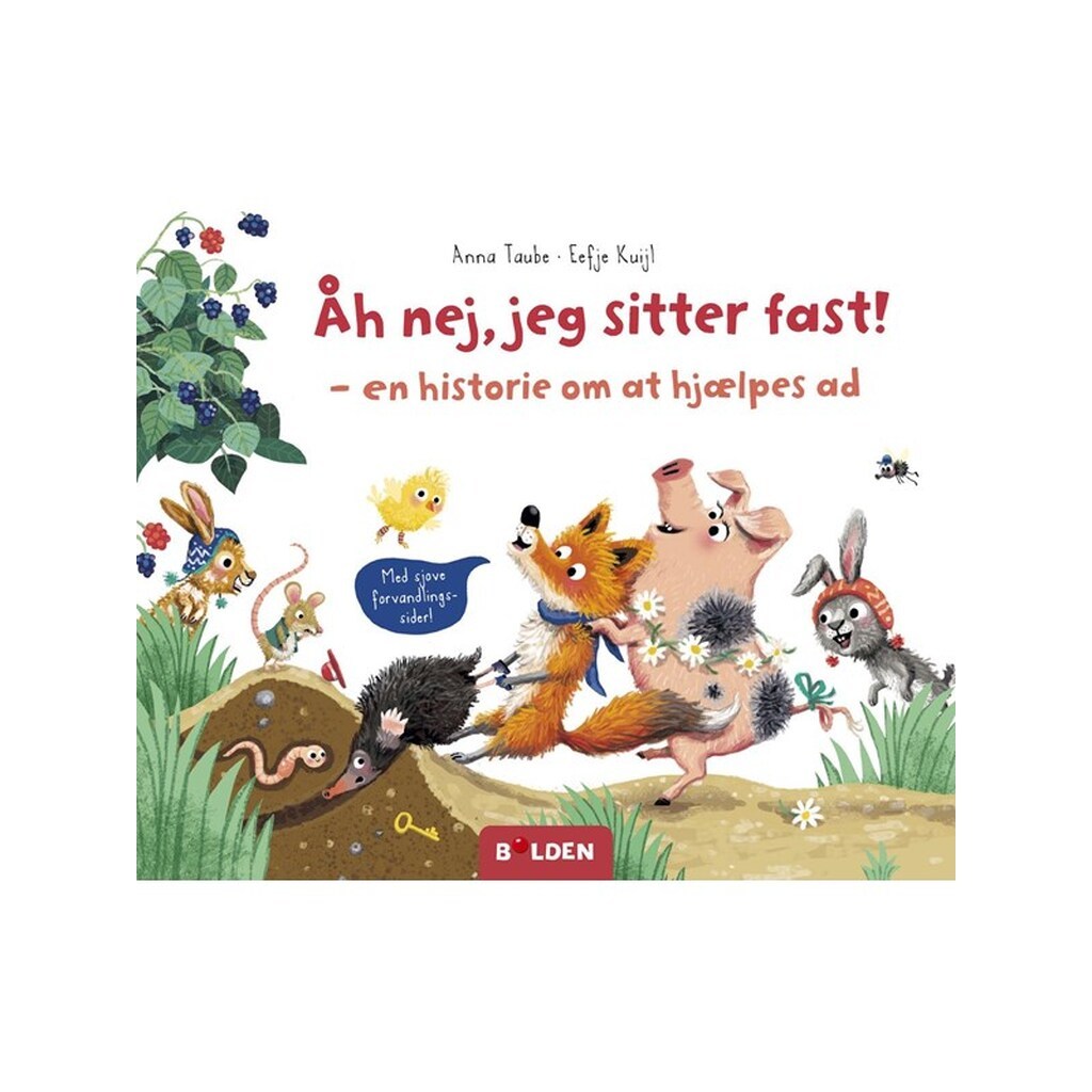 Åh nej jeg sitter fast! - Børnebog - Papbog