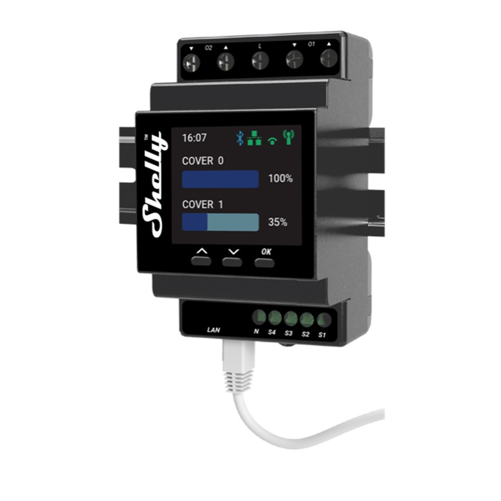 Shelly Pro Dual Cover PM - WiFi dobbelt jalousistyring