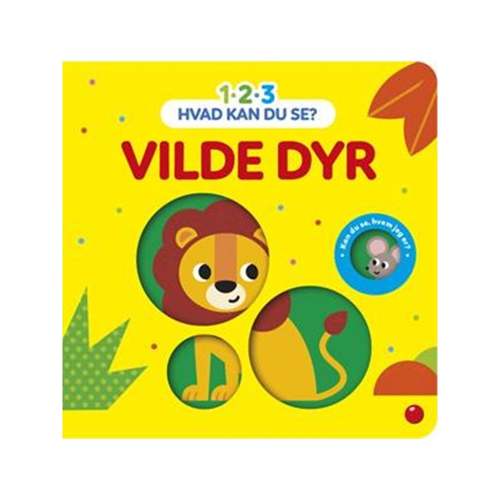 1-2-3 Hvad kan du se? Vilde dyr - Børnebog - Papbog