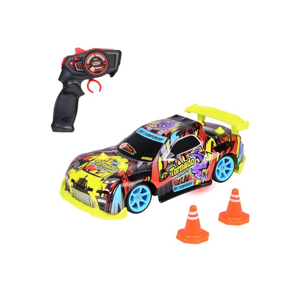 Dickie Tornado Drift Radiostyret Bil, 22 cm