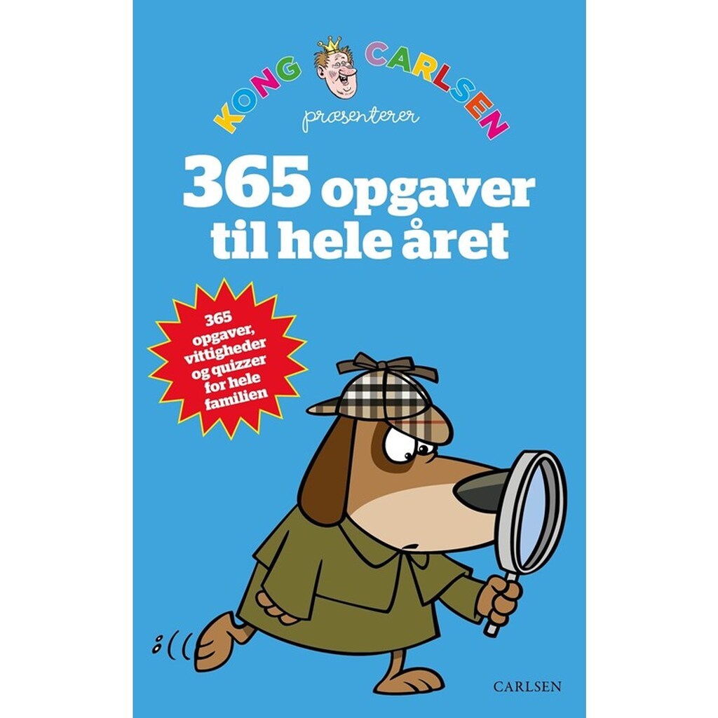 Kong Carlsen - 365 opgaver til hele året - Børnebog - Hæfte
