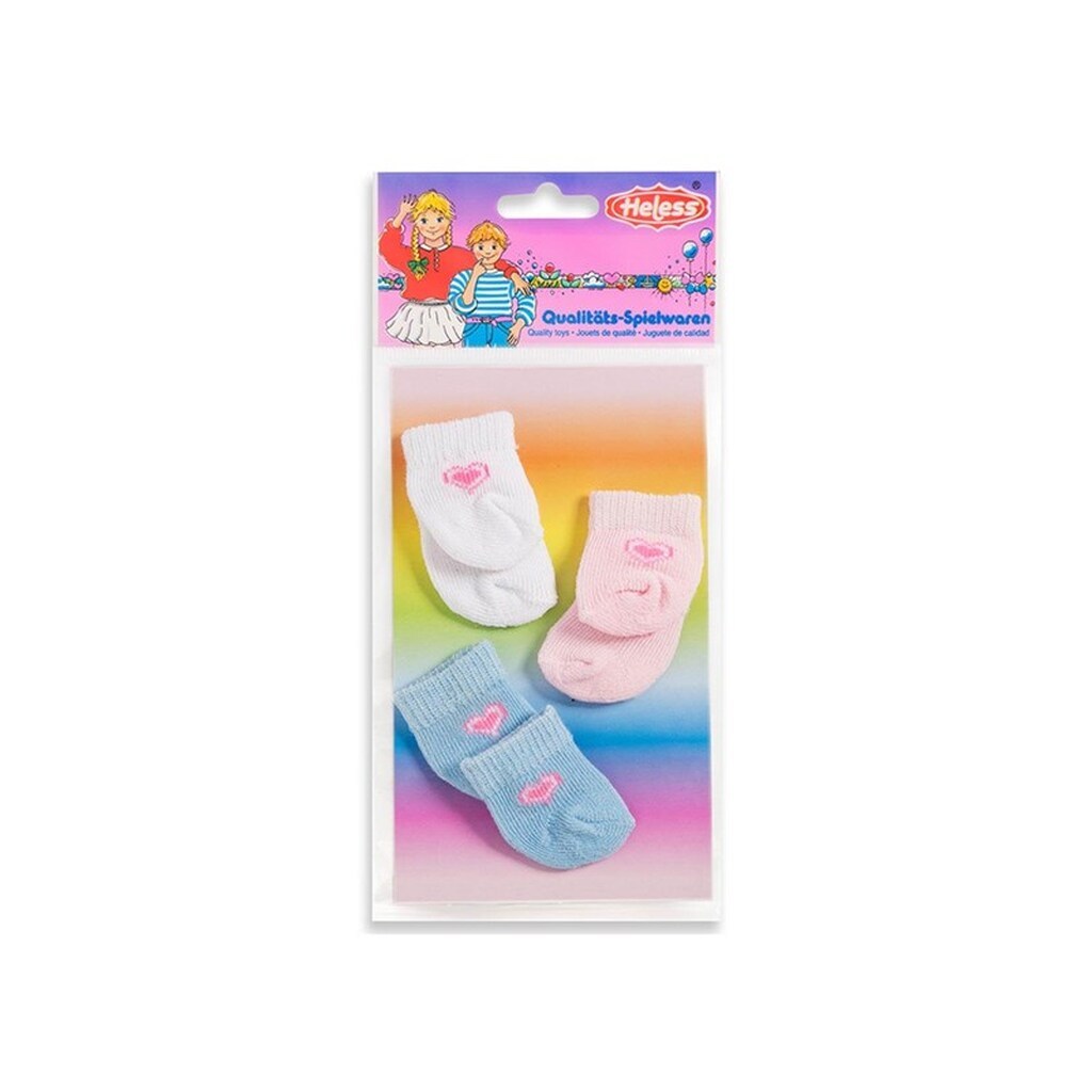 Heless Doll socks - 3 pairs 28-35 cm