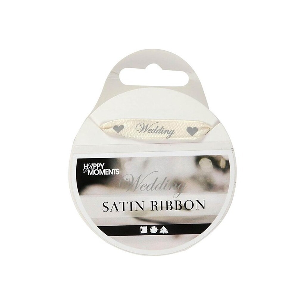 Creativ Company - Satin ribbon Off-white 10m