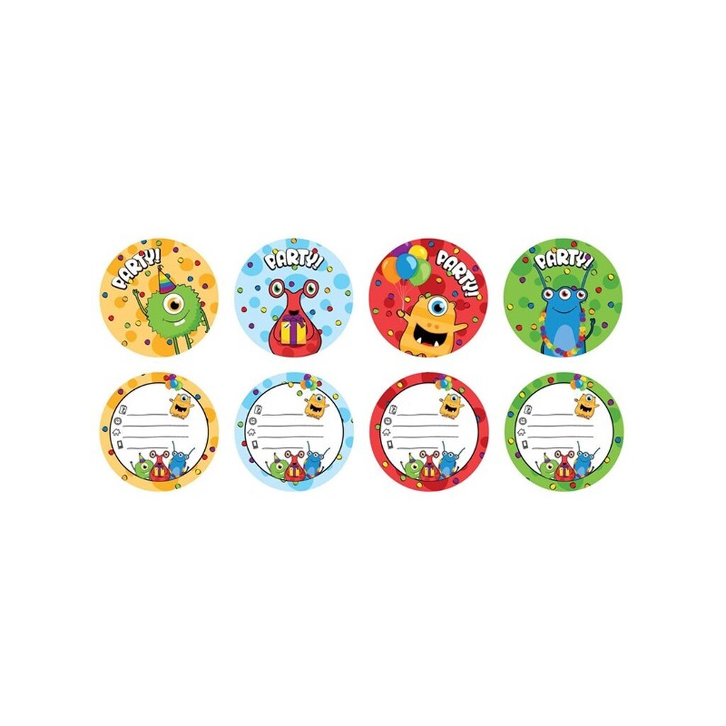 Haza Witbaard - Monster Party Invitations 6pcs.