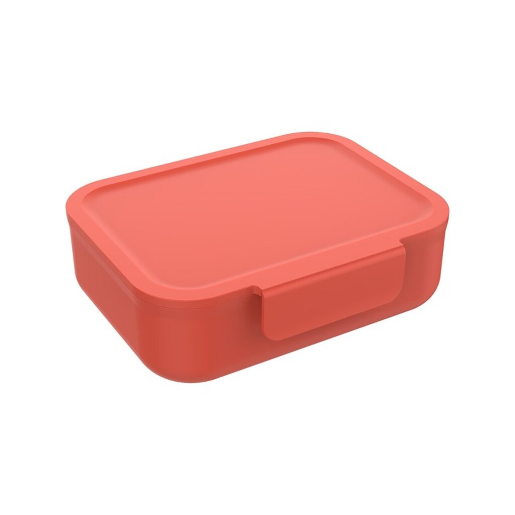 Euromic LUNCH BUDDIES Red lunch box w/clip lock &amp; divide