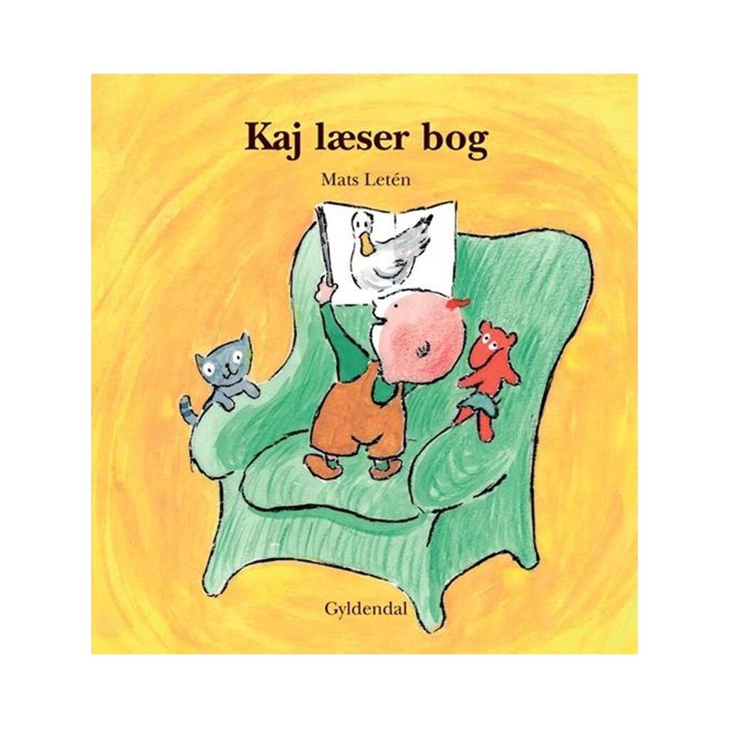 Kaj læser bog - Børnebog - Hardcover