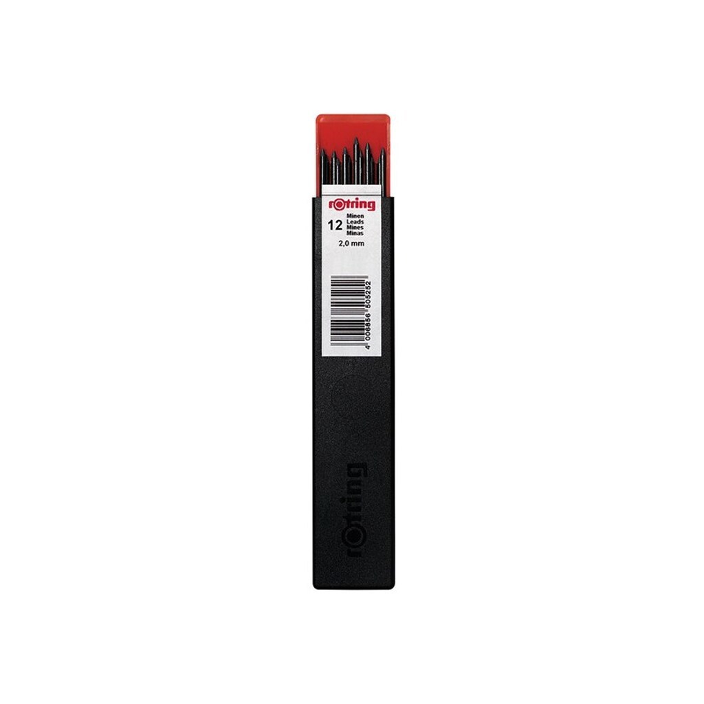 Rotring rOtring blyantstifter, 2.0mm, HB hårdhed, 12 stifter