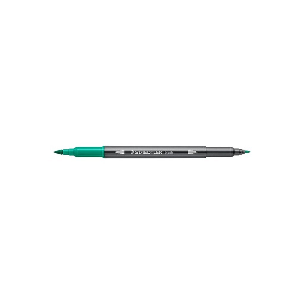 Staedtler STAEDTLER AKVAL BRUSH PEN TURKISGRØN, ÆSKE 10 STK