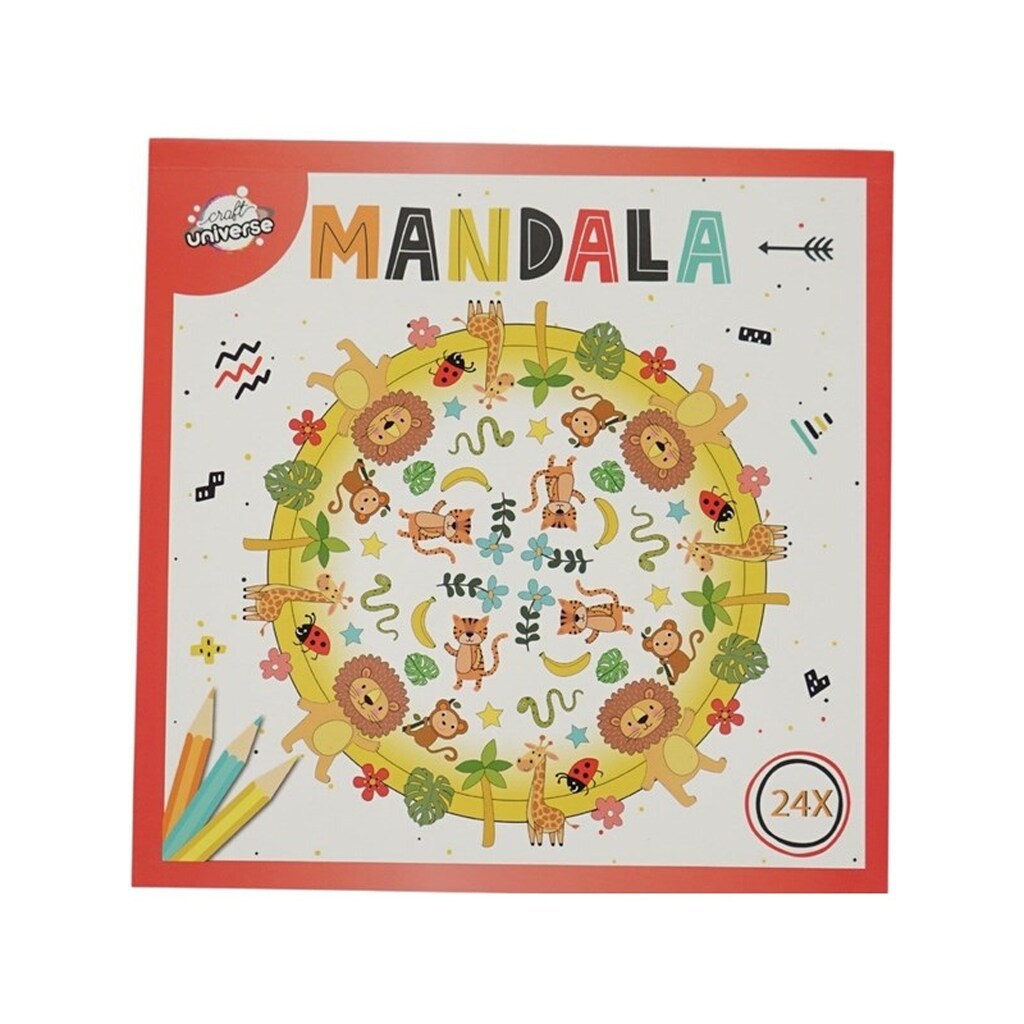 Creative Craft Group Malebog MANDALA 20,5*20,5cm DYR