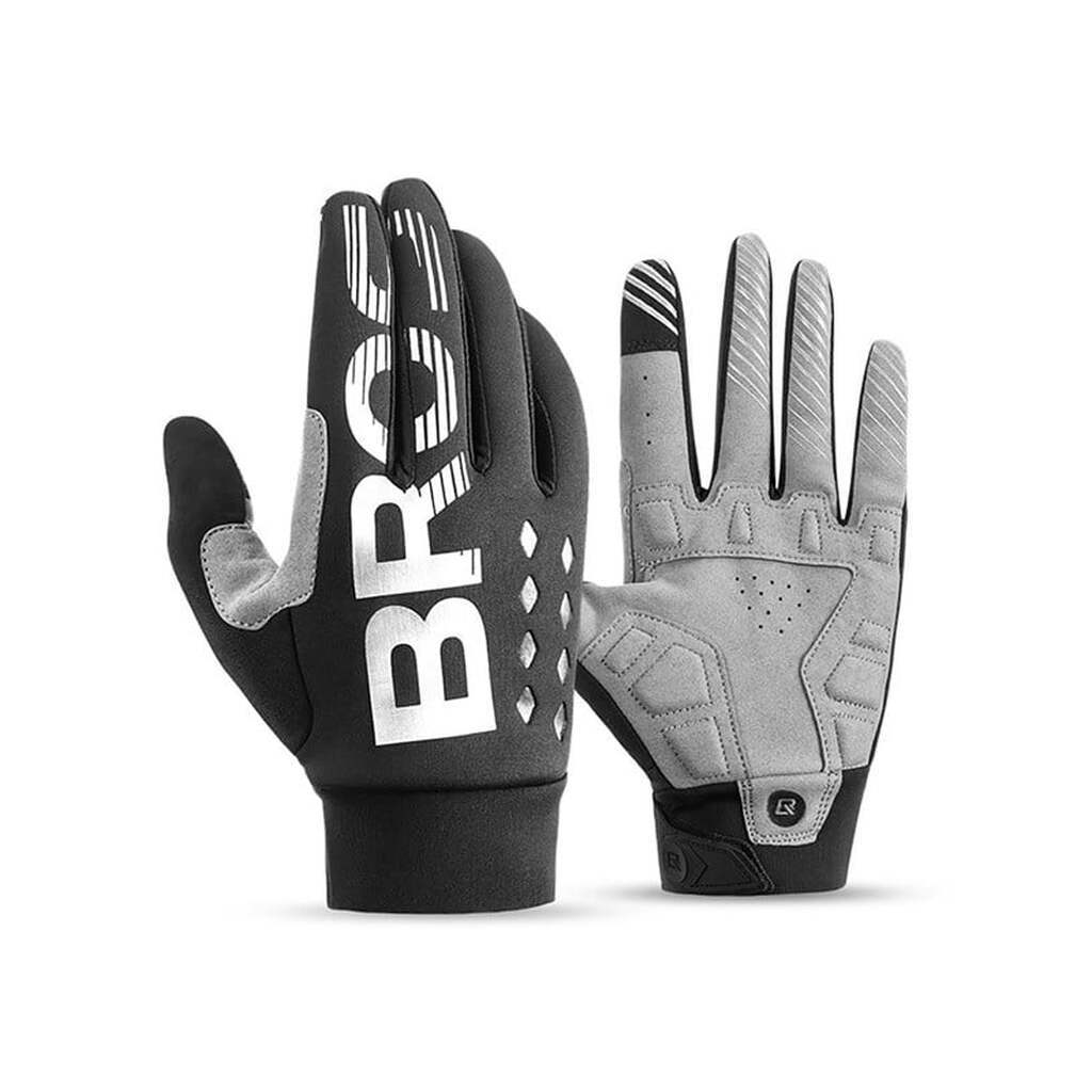 Rockbros cycling gloves insulated long size: XL - black and gray
