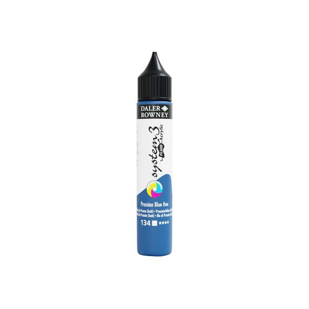 Daler-Rowney System3 Fluid Acrylic 29.5 ml Prussian Blue Hue