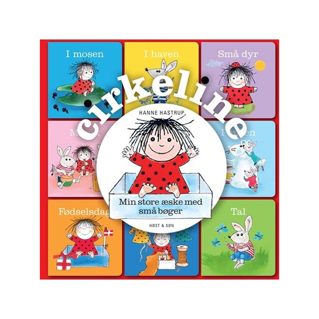 Cirkeline - Min store æske med små bøger - Børnebog - Papbog