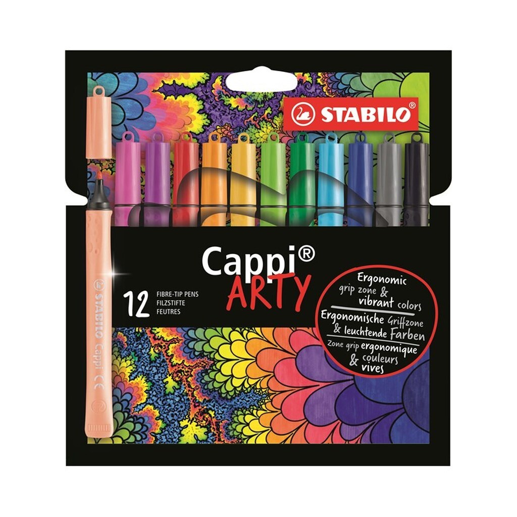STABILO  CAPPI, Arty sæt med 12 penne