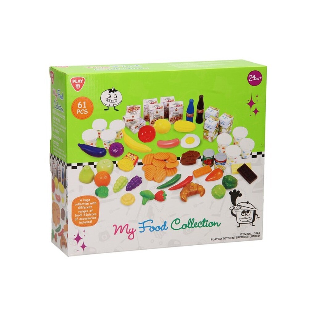 PLAY Food set 61 pieces.