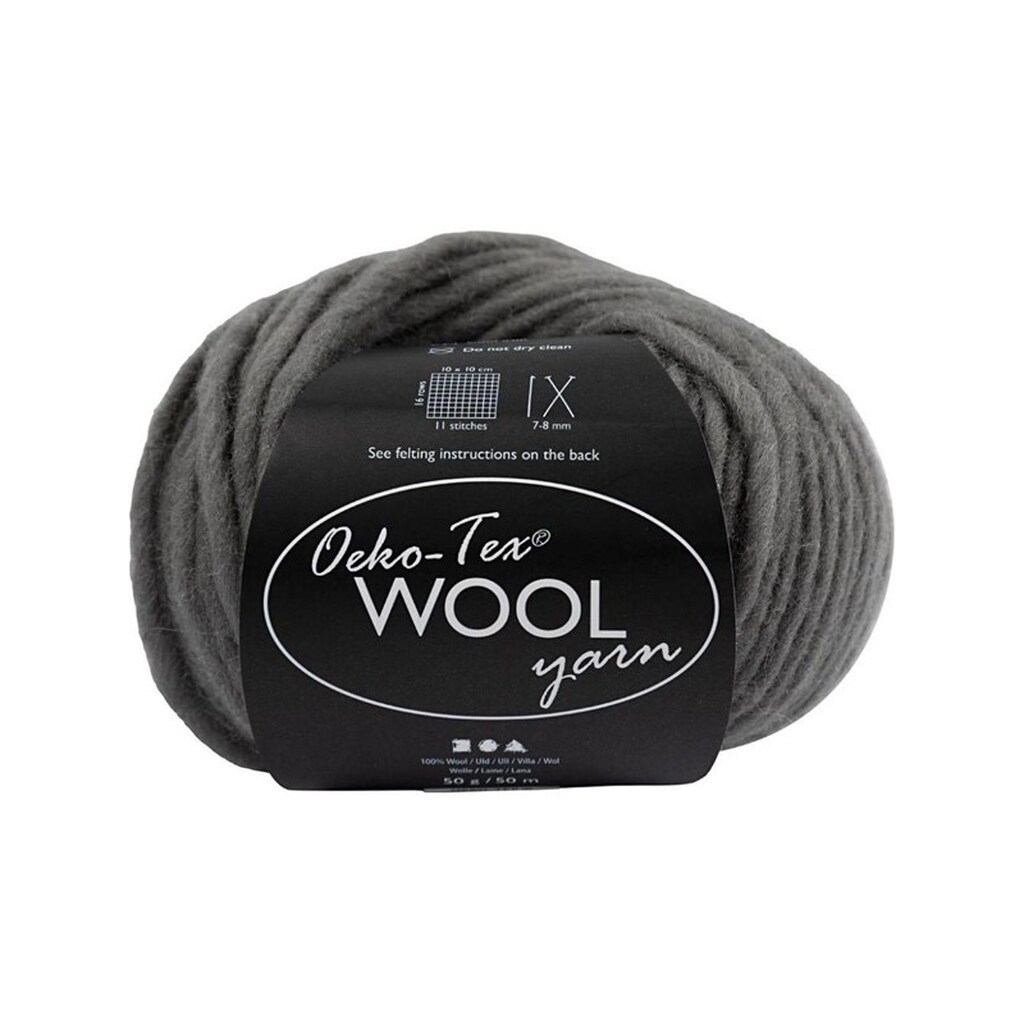 Creativ Company Wool yarn Gray 50m